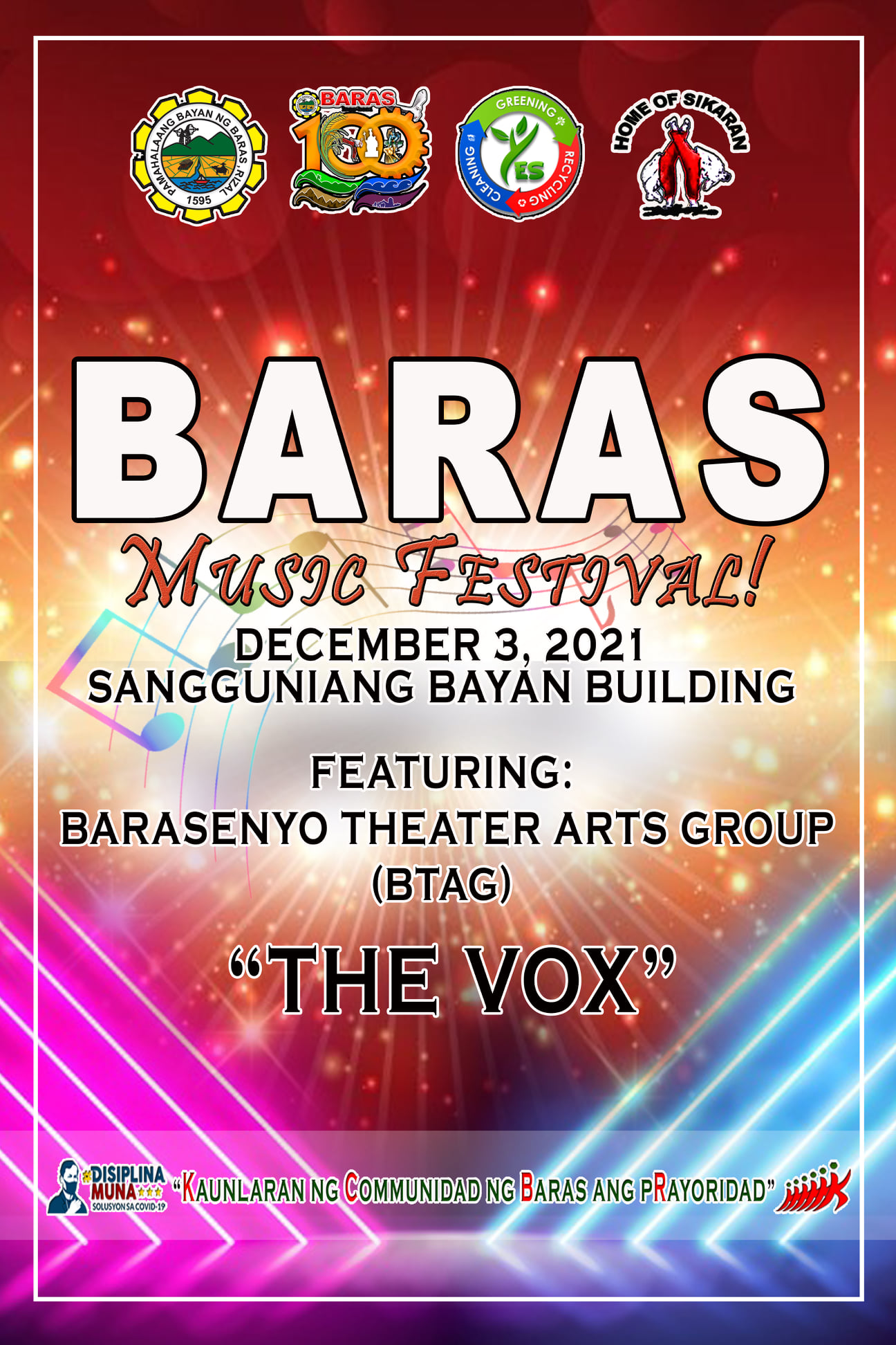 BARAS MUSIC FESTIVAL 2021 – Municipality of Baras, Rizal Province